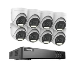 Outlet ANNKE Videoövervakningssystem, 5MP högupplöst, avancerad rörelsedetektering,Med 8st kamera, 1T Säkerhetsmonitorer & Videokameror