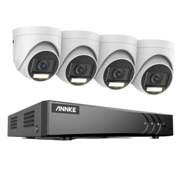 ANNKE Videoövervakningssystem, 5MP högupplöst, avancerad rörelsedetektering,2T, Med 4 st kamera