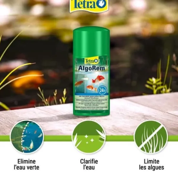 Clearance Anti-alger för trädgårdsdammar - Tetra Pond Algorem - 250 ml Fontäner & Dammar
