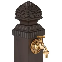 Antik Kolonnfontän, 77x29x33,5 cm, Brun