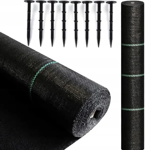 Outlet Antirotduk - Agrotextil - 1,1 x 50 m - 50 slipade stift Markduk & Fiberduk