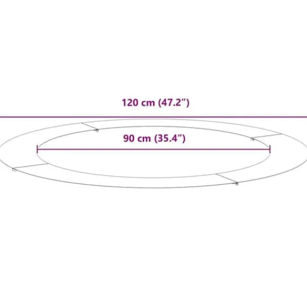 Antracit Planterare i Harts - Modern Hållbar Design | Diameter: 120 cm | Färg: Antracit