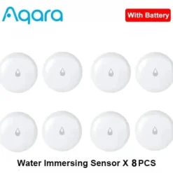 Online Aqara Vattendjupssensor, IP67 Vattentät, Zigbee Kommunikation,8X vattensensor Läckagedetektorer