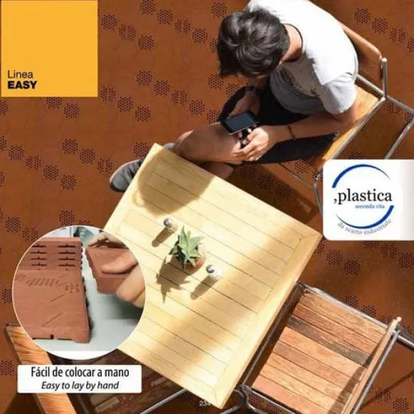 Artplast Bricka Easy 39x39x2.5 Cm 20 Enheter Brun