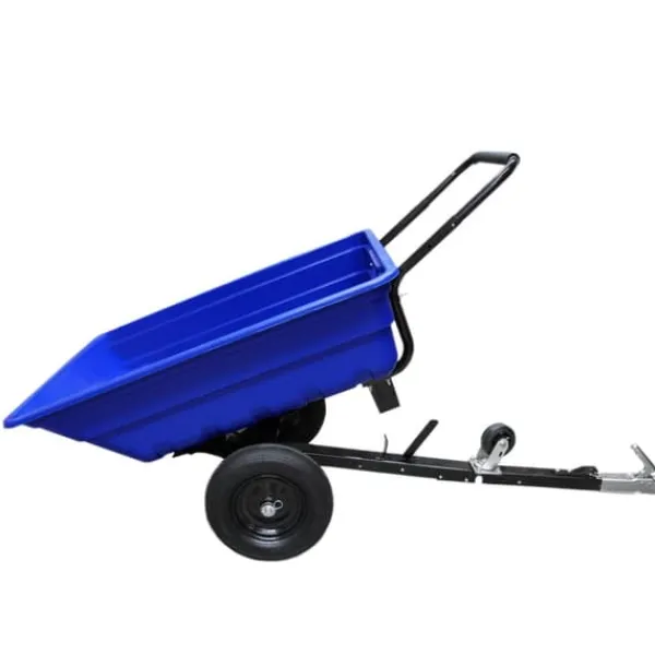 Hot ATV Trailer Skottkärra Trädgård Transport Bärgning Fyrhjuling Gård Hästar Last Hästhage Kraftig Traktor Terräng Tippfunktion Pneumatiska Däck 295 kg | CDON Trädgårdsverktyg