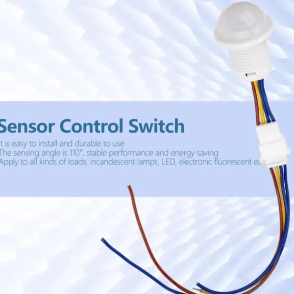 Outlet Automatisk LED-rörelsesensorbrytare - HW06A, infraröd kontroll, 1-40W, 35*25mm Rörelsedetektorer