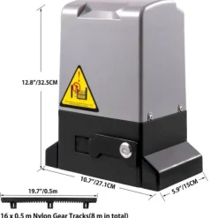 Clearance Automatisk skjutportsöppnare 1800 KG med fjärrkontroll & APP-kontroll. Skjul, Garage & Carports