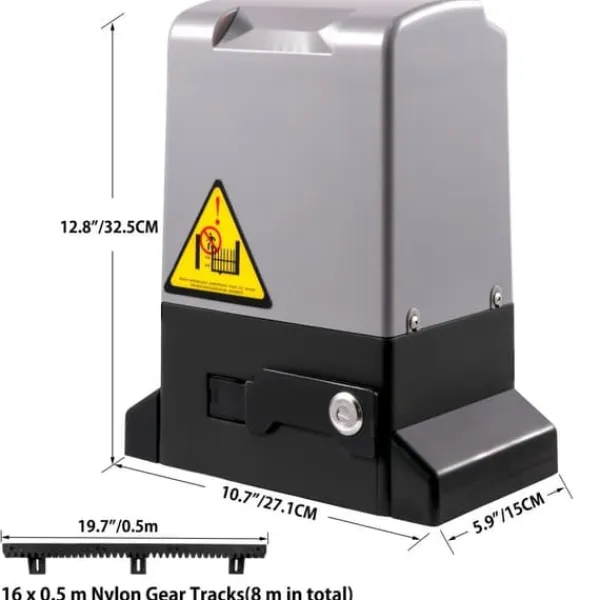 Clearance Automatisk skjutportsöppnare 1800 KG med fjärrkontroll & APP-kontroll. Skjul, Garage & Carports