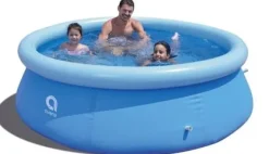 Viking Choice Avenli 244cm Rund Uppblåsbar Poolset med Pump & Filtersystem - Perfekt för Trädgårdsentusiaster