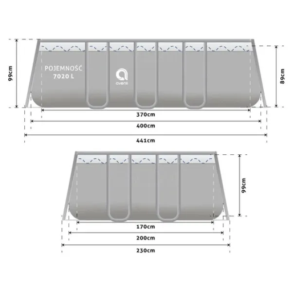 New Avenli Frame Pool 400X200X99 Cm Med Sandfilterpump - Komplett Set Pooler