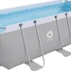 Hot Avenli 400x200x99cm Rektangulär Uppmonterad Pool med Filterpump för Trädgårdsentusiaster Pooler