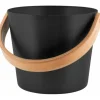 New Avslappnad bastun hink, 5l, svart Bastu