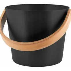 New Avslappnad bastun hink, 5l, svart Bastu