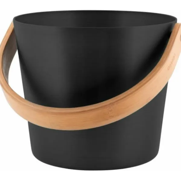 New Avslappnad bastun hink, 5l, svart Bastu