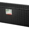 Discount Balkonglåda antracit rotting 60 cm Krukor & Växtbehållare