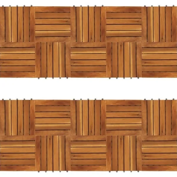 Discount Balkongplattor med vertikal design 30 x 30 20 st - Golvbeläggning Trädgårdsprydnader