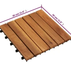 Discount Balkongplattor med vertikal design 30 x 30 20 st - Golvbeläggning Trädgårdsprydnader