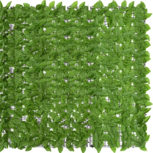 vidaXL Balkongskärm gröna blad 300x150 cm