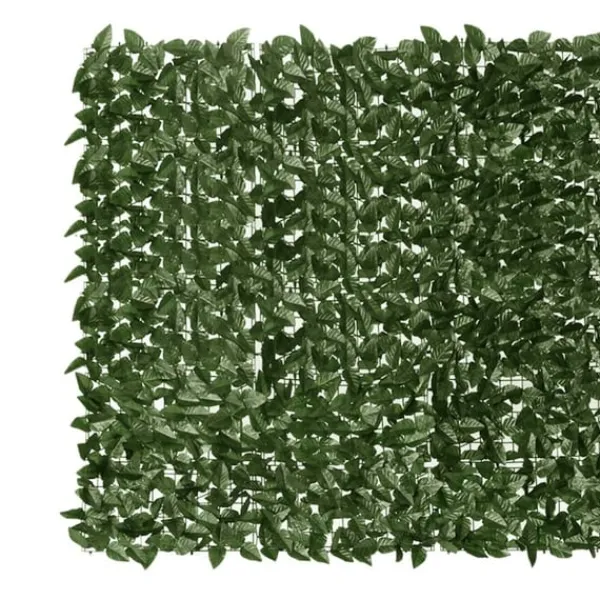 Clearance Balkongskärm mörkgröna blad 400x150 cm Valvbågar, Spaljéer, Bersåer & Pergolor