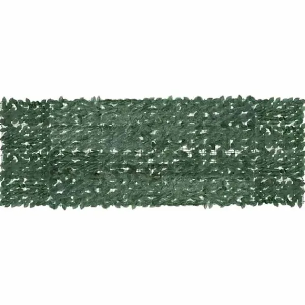 vidaXL Balkongskärm mörkgröna blad 300x100 cm