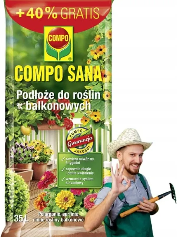 Hot Balkongväxtsubstrat 35L universal Jord & Sand