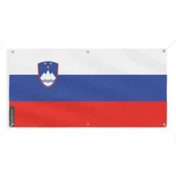 Banner Flag of Slovenia 6 öljetter 110x220cm i polyester