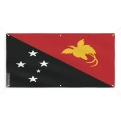 Banner Flagga för Papua Nya Guinea 6 öljetter 40x80cm i polyester Flaggor & Vindstrutar
