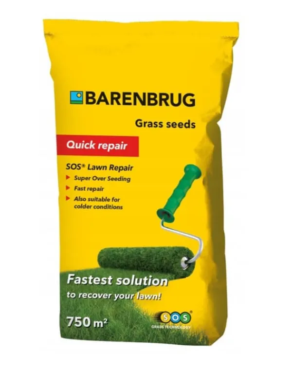 Hot BARENBRUG SOS Reparation av gräsmattor Regenerativt gräs 15 KG UNIVERSAL Fröer & Lökar