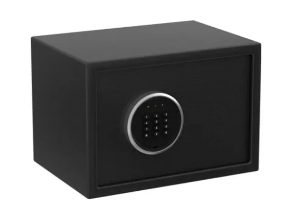 Clearance BASI EMT 250, Fristående kassaskåp, Svart, Kod, Elektronisk, Stål, Batteri, AA Kassaskåp