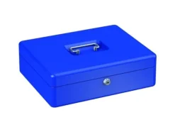Discount BASI GK 10, Blå, nyckel, 300 x 240 x 90 mm, 1,81 kg, 2 styck Kassaskåp
