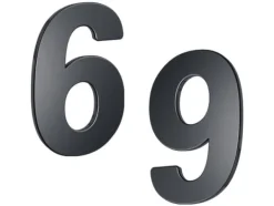 Online BASI HN 160, Dekorativ siffra, Stål, Antracit, 107 mm, 157 mm, 212 g Adresskyltar & Husnummer
