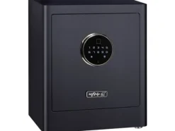 Outlet BASI mySafe Premium 350, Fristående kassaskåp, Svart, Elektronisk, Kod, Fingeravtrycksläsare, 1 galler, Batteri, AA Kassaskåp