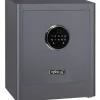 BASI mySafe Premium 350, Fristående kassaskåp, Grå, Elektronisk, Kod, Fingeravtrycksläsare, 1 galler, Batteri, AA