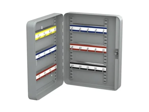 Hot BASI SK 50, Metall, Grå, 30 krok/-ar, nyckel, 1 styck, 240 x 75 x 300 mm Kassaskåp
