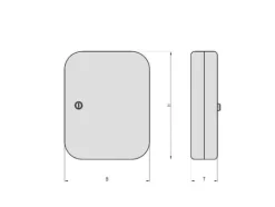 Hot BASI SK 50, Metall, Grå, 30 krok/-ar, nyckel, 1 styck, 240 x 75 x 300 mm Kassaskåp