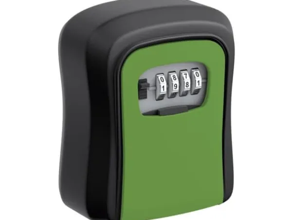BASI SSZ 200, Väggkassaskåp, Svart, Grön, Kombinationslås, Gjuten aluminium, Vägg, nyckel