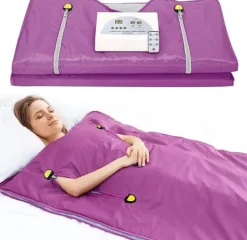 Bastu Filt, Justerbar Värme, Bärbar Design,220V Lila
