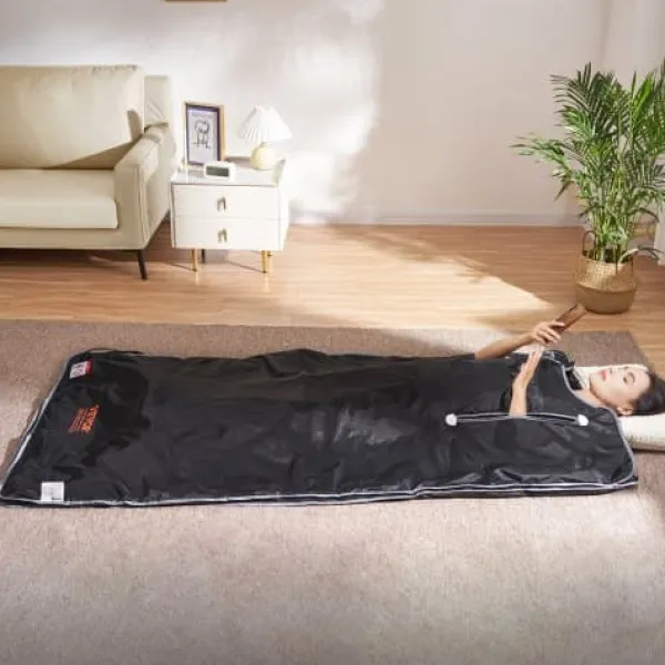 New Bastu-filt Fjärrinfraröd Uppvärmning 190x89 cm, Armhål, Oxfordtyg Bastu