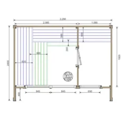 Clearance Bastustuga Saunasell Patio M Bastu