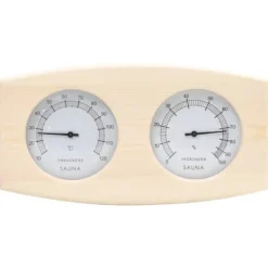 Bastutillbehör - Living 2-i-1 Bastutermometer & hygrometer sandur set massiv furu