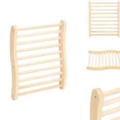 Bastutillbehör - Living Ryggstöd för bastu S-format massiv furu