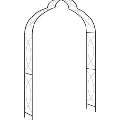 Bersåer, spaljéer & pergolor - Living Trädgårdsbåge 150x34x240 cm järn