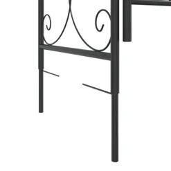 Best Bersåer, spaljéer & pergolor - Living Trädgårdsbåge med grind svart 108x45x235 cm stål Valvbågar, Spaljéer, Bersåer & Pergolor