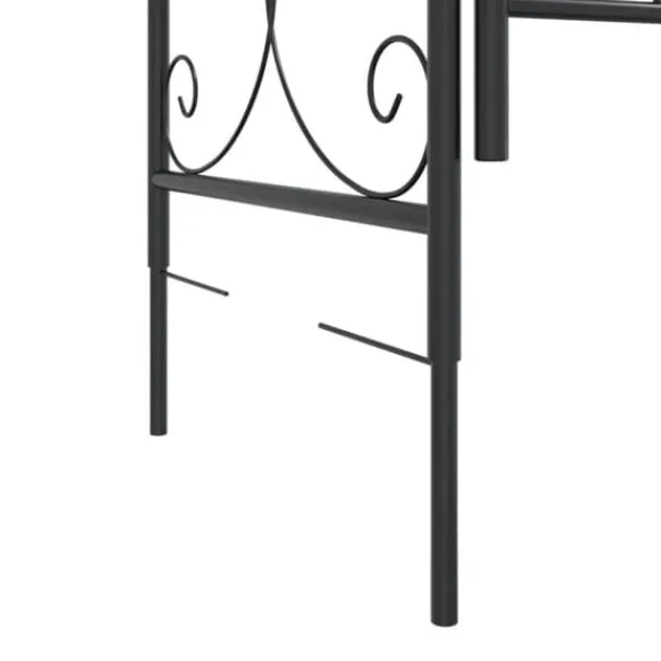 Best Bersåer, spaljéer & pergolor - Living Trädgårdsbåge med grind svart 108x45x235 cm stål Valvbågar, Spaljéer, Bersåer & Pergolor
