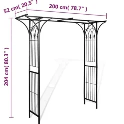 Discount Bersåer, spaljéer & pergolor - Living Rosenbåge 200x52x204 cm Valvbågar, Spaljéer, Bersåer & Pergolor