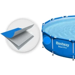 Viking Choice Bestway - pool ovan jord - 305x76cm - komplett pool - blå