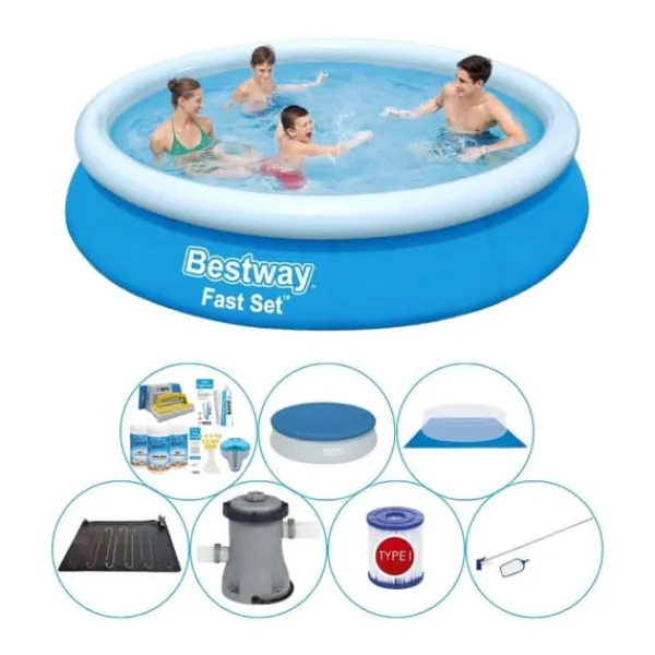Sale Fast Set Rund 366x76 cm - Pool med tillbehör Pooler