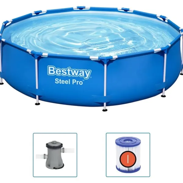 Discount Pool med stålram Steel Pro 305x76 cm Pooler