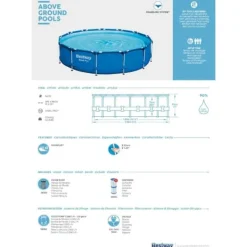 Best Pool Steel Pro - Poolpaket - 396x84 cm Pooler
