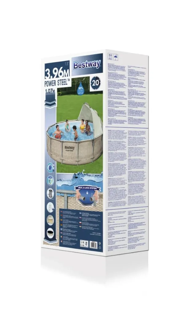 Sale Power Steel 396 x 107 cm m/Baldakin, pump, stege m.m. Pooler